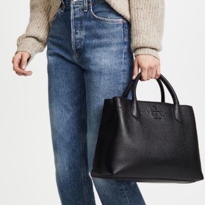 Tory Burch Leather McGraw Satchel Purse